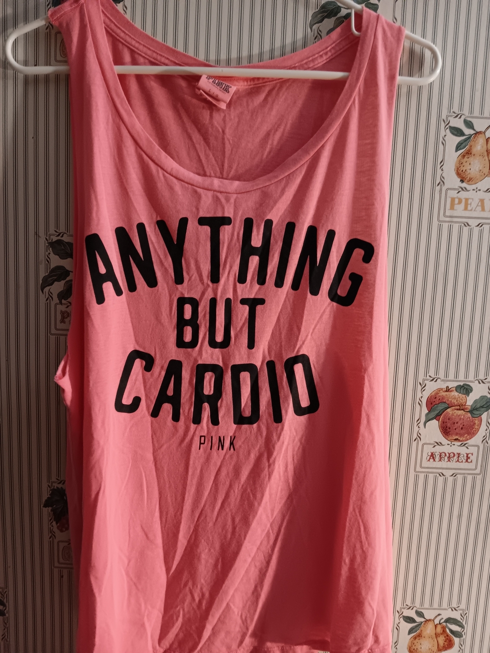 PINK Victoria's Secret Coral Pink Logo Tank Top